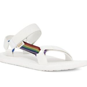 TEVA all gen Midform Universal Pride white Rainbow sandals hiking shoes